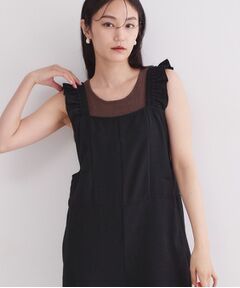 OPAQUE.CLIP / オペーク ドット クリップ サロペット・オールインワン | フリルショルダーサロペット【洗濯機OK】