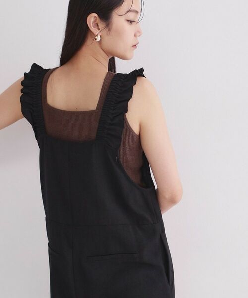 OPAQUE.CLIP / オペーク ドット クリップ サロペット・オールインワン | フリルショルダーサロペット【洗濯機OK】 | 詳細1