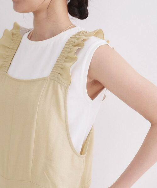 OPAQUE.CLIP / オペーク ドット クリップ サロペット・オールインワン | フリルショルダーサロペット【洗濯機OK】 | 詳細14