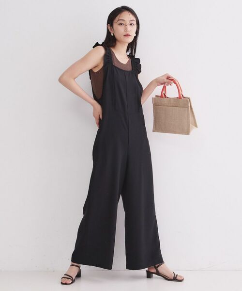 OPAQUE.CLIP / オペーク ドット クリップ サロペット・オールインワン | フリルショルダーサロペット【洗濯機OK】 | 詳細2