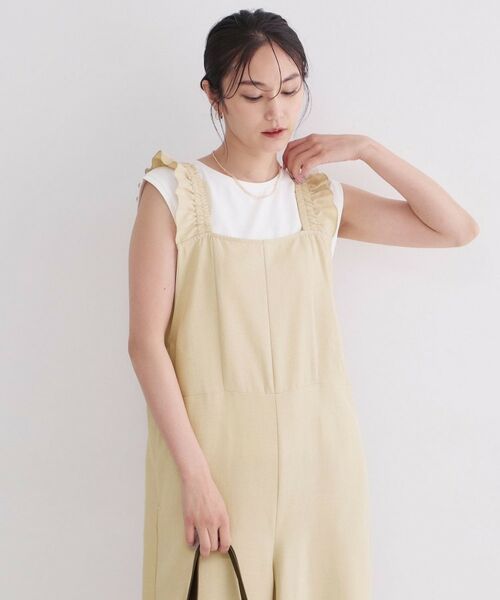 OPAQUE.CLIP / オペーク ドット クリップ サロペット・オールインワン | フリルショルダーサロペット【洗濯機OK】 | 詳細5