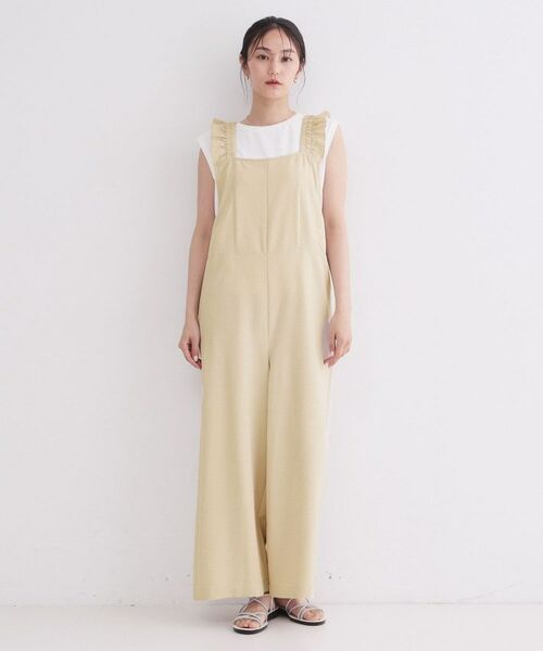 OPAQUE.CLIP / オペーク ドット クリップ サロペット・オールインワン | フリルショルダーサロペット【洗濯機OK】 | 詳細9