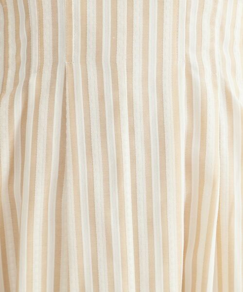 OPAQUE.CLIP / オペーク ドット クリップ ロング・マキシ丈ワンピース | ストライプ Vネックウエストタックワンピース【イージーアイロン/洗濯機OK】 | 詳細8