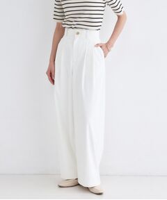 OPAQUE.CLIP / オペーク ドット クリップ パンツ | 透け防止2タックワイドパンツ【洗濯機OK／防シワ／吸水速乾／UVケア】