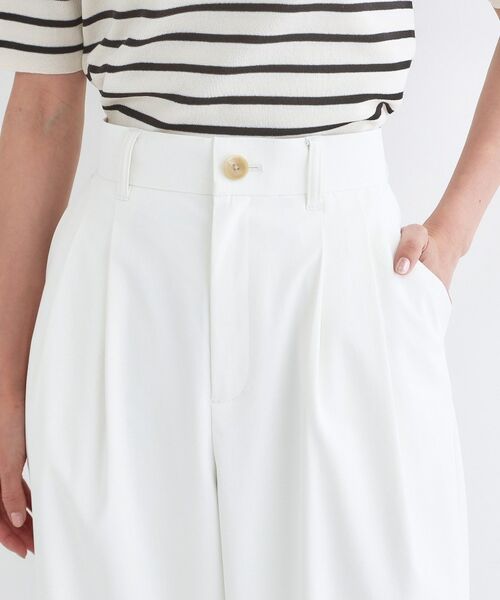 OPAQUE.CLIP / オペーク ドット クリップ パンツ | 透け防止2タックワイドパンツ【洗濯機OK／防シワ／吸水速乾／UVケア】 | 詳細12