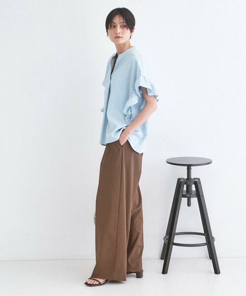 OPAQUE.CLIP / オペーク ドット クリップ パンツ | 透け防止2タックワイドパンツ【洗濯機OK／防シワ／吸水速乾／UVケア】 | 詳細6