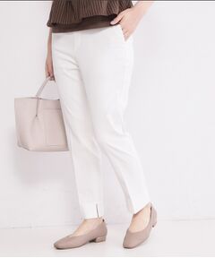 OPAQUE.CLIP / オペーク ドット クリップ パンツ | ハイストレッチスティックパンツ／ストライプアソート【洗濯機OK／透け防止／接触冷感】