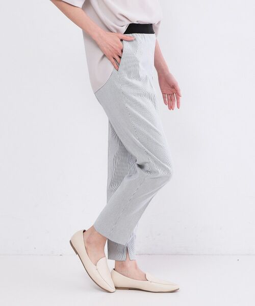 OPAQUE.CLIP / オペーク ドット クリップ パンツ | ハイストレッチスティックパンツ／ストライプアソート【洗濯機OK／透け防止／接触冷感】 | 詳細13