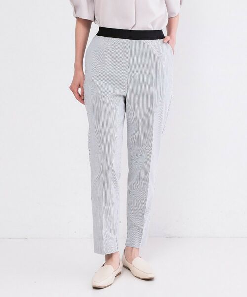 OPAQUE.CLIP / オペーク ドット クリップ パンツ | ハイストレッチスティックパンツ／ストライプアソート【洗濯機OK／透け防止／接触冷感】 | 詳細17