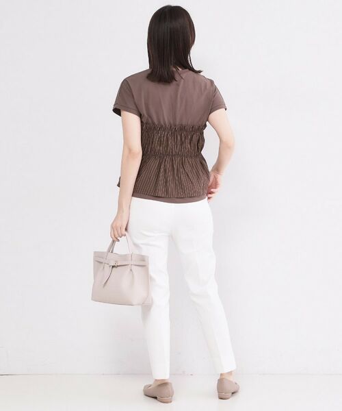 OPAQUE.CLIP / オペーク ドット クリップ パンツ | ハイストレッチスティックパンツ／ストライプアソート【洗濯機OK／透け防止／接触冷感】 | 詳細3