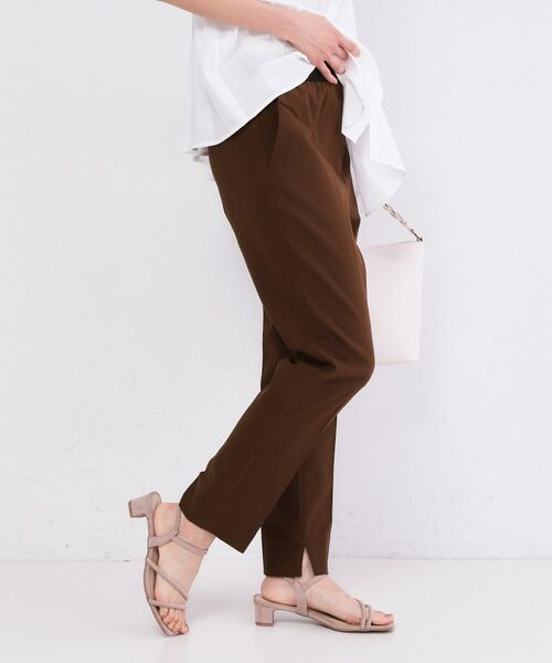 OPAQUE.CLIP / オペーク ドット クリップ パンツ | ハイストレッチスティックパンツ／ストライプアソート【洗濯機OK／透け防止／接触冷感】 | 詳細9