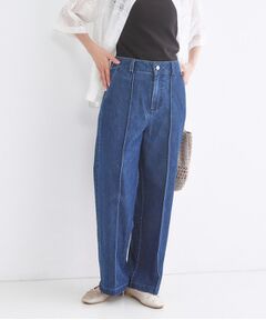 OPAQUE.CLIP / オペーク ドット クリップ デニムパンツ | ライトオンスデニムワイドパンツ【洗濯機OK】