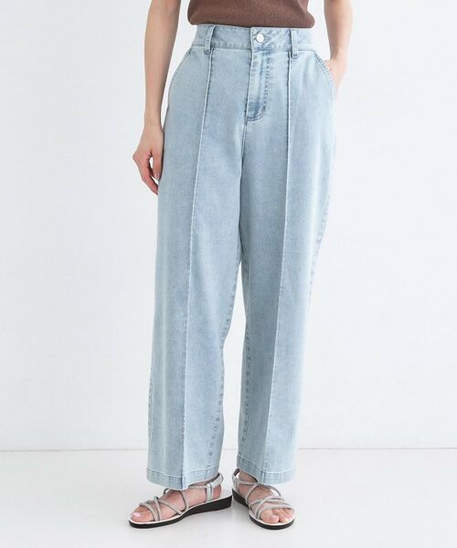 OPAQUE.CLIP / オペーク ドット クリップ デニムパンツ | ライトオンスデニムワイドパンツ【洗濯機OK】 | 詳細9