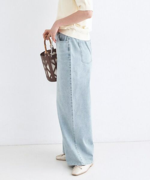 OPAQUE.CLIP / オペーク ドット クリップ デニムパンツ | ライトオンスデニムイージーワイドパンツ【洗濯機OK】 | 詳細1