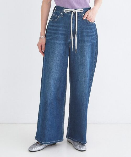 OPAQUE.CLIP / オペーク ドット クリップ デニムパンツ | ライトオンスデニムイージーワイドパンツ【洗濯機OK】 | 詳細9