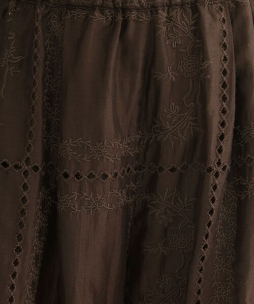 OPAQUE.CLIP / オペーク ドット クリップ パンツ | カットワーク刺繍イージーワイドパンツ／セットアップ対応可【洗濯機OK】 | 詳細14