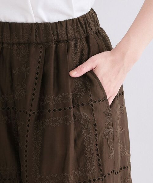 OPAQUE.CLIP / オペーク ドット クリップ パンツ | カットワーク刺繍イージーワイドパンツ／セットアップ対応可【洗濯機OK】 | 詳細20