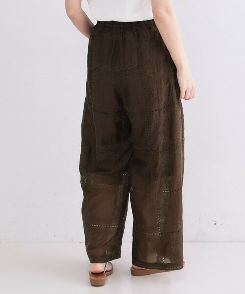 OPAQUE.CLIP / オペーク ドット クリップ パンツ | カットワーク刺繍イージーワイドパンツ／セットアップ対応可【洗濯機OK】 | 詳細8