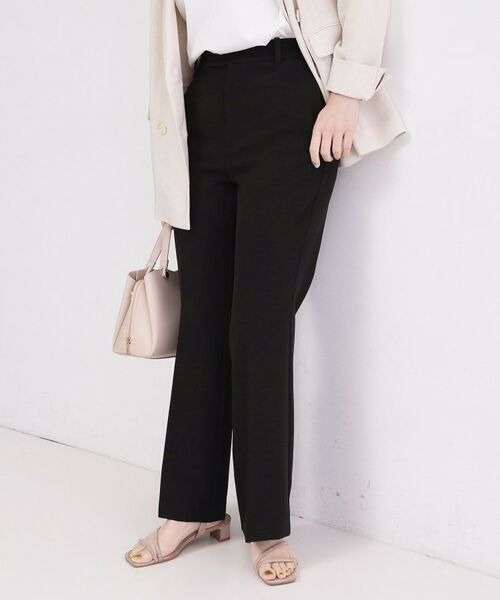 OPAQUE.CLIP / オペーク ドット クリップ パンツ | ストレッチフレアパンツ【洗濯機OK／イージーアイロン】 | 詳細1