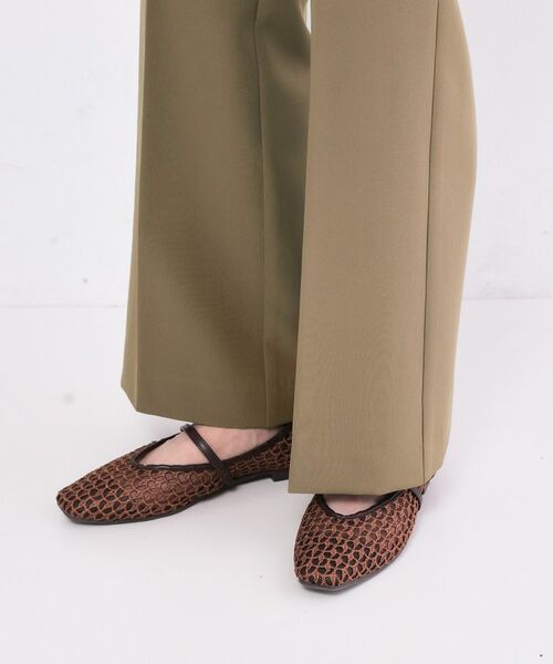 OPAQUE.CLIP / オペーク ドット クリップ パンツ | ストレッチフレアパンツ【洗濯機OK／イージーアイロン】 | 詳細14