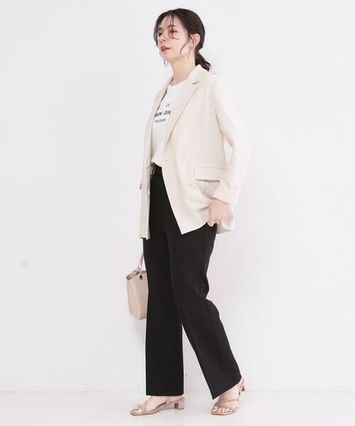 OPAQUE.CLIP / オペーク ドット クリップ パンツ | ストレッチフレアパンツ【洗濯機OK／イージーアイロン】 | 詳細2