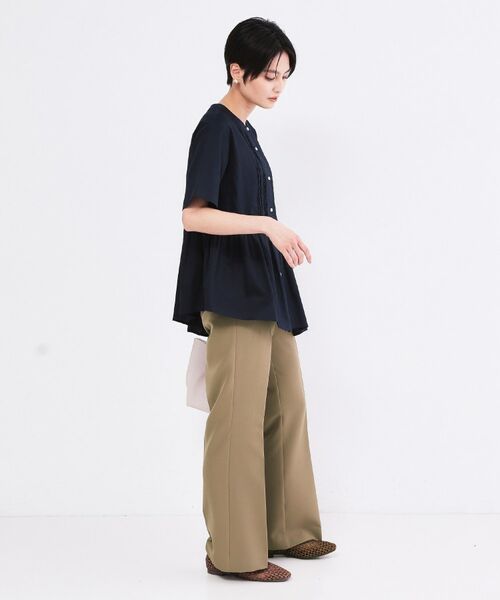 OPAQUE.CLIP / オペーク ドット クリップ パンツ | ストレッチフレアパンツ【洗濯機OK／イージーアイロン】 | 詳細7