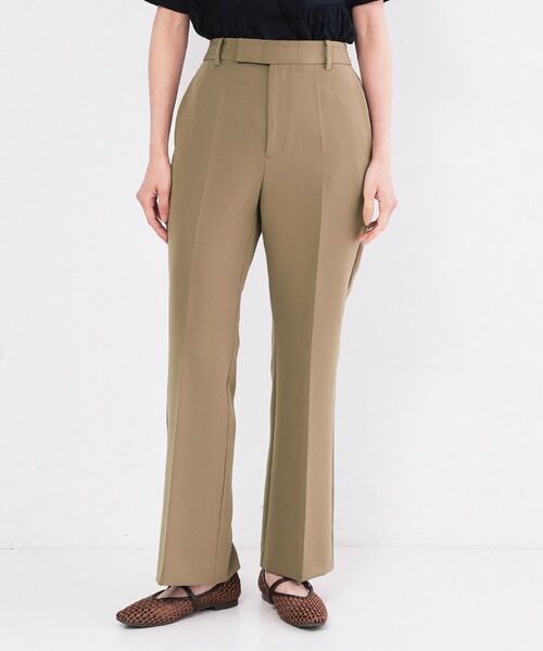 OPAQUE.CLIP / オペーク ドット クリップ パンツ | ストレッチフレアパンツ【洗濯機OK／イージーアイロン】 | 詳細9