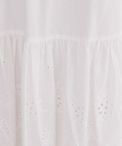 OPAQUE.CLIP / オペーク ドット クリップ ロング・マキシ丈スカート | カットワークレースギャザーマキシスカート【洗濯機OK】 | 詳細4