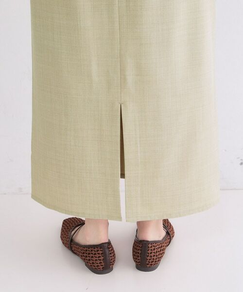 OPAQUE.CLIP / オペーク ドット クリップ ロング・マキシ丈スカート | ストレッチリネンライクタイトスカート【洗濯機OK】 | 詳細21