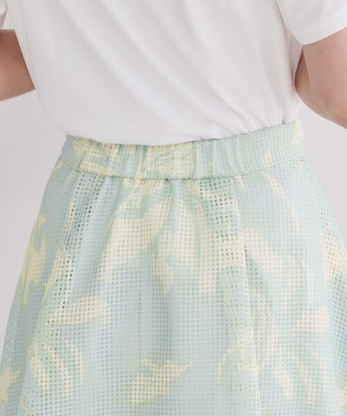 OPAQUE.CLIP / オペーク ドット クリップ ロング・マキシ丈スカート | プリントアソートメッシュフレアスカート【洗濯機OK】 | 詳細16