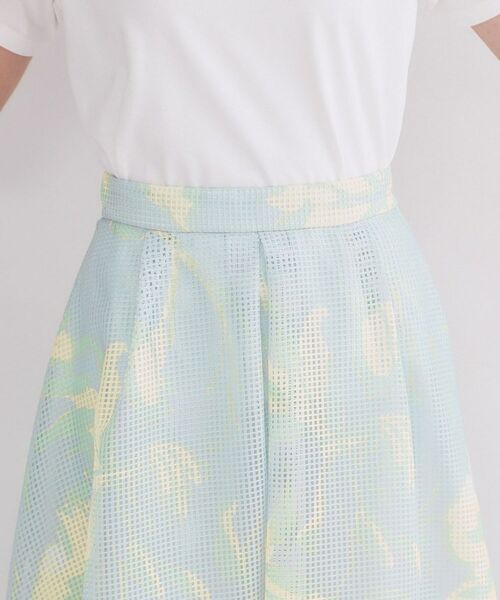 OPAQUE.CLIP / オペーク ドット クリップ ロング・マキシ丈スカート | プリントアソートメッシュフレアスカート【洗濯機OK】 | 詳細17