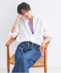 OPAQUE.CLIP / オペーク ドット クリップ シャツ・ブラウス | フレンチリネンシャツ【洗濯機OK】