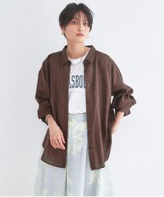 OPAQUE.CLIP / オペーク ドット クリップ シャツ・ブラウス | フレンチリネンシャツ【洗濯機OK】