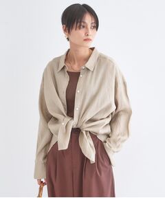 OPAQUE.CLIP / オペーク ドット クリップ シャツ・ブラウス | フレンチリネンシャツ【洗濯機OK】