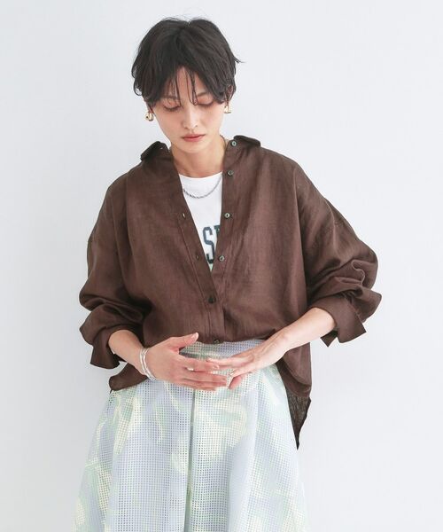 OPAQUE.CLIP / オペーク ドット クリップ シャツ・ブラウス | フレンチリネンシャツ【洗濯機OK】 | 詳細11