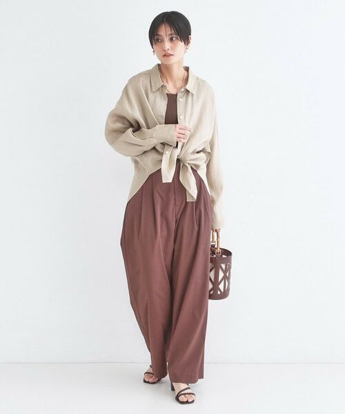 OPAQUE.CLIP / オペーク ドット クリップ シャツ・ブラウス | フレンチリネンシャツ【洗濯機OK】 | 詳細19