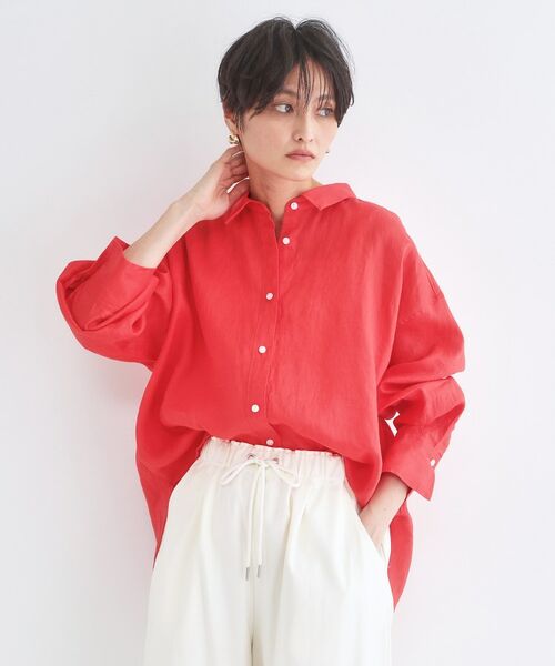 OPAQUE.CLIP / オペーク ドット クリップ シャツ・ブラウス | フレンチリネンシャツ【洗濯機OK】 | 詳細22