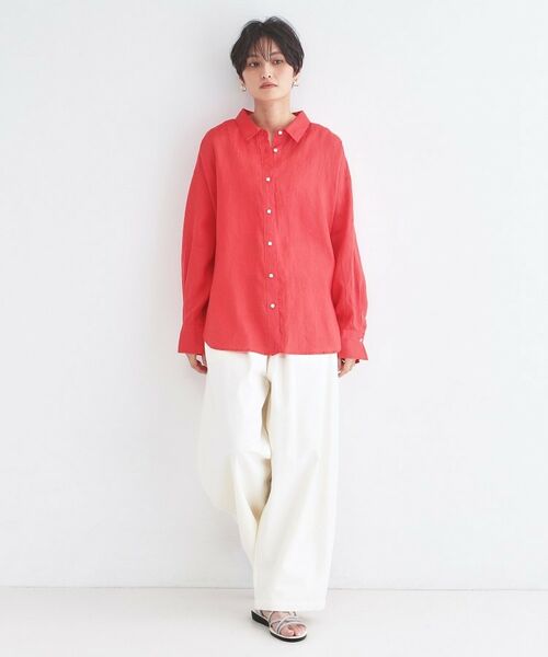 OPAQUE.CLIP / オペーク ドット クリップ シャツ・ブラウス | フレンチリネンシャツ【洗濯機OK】 | 詳細24