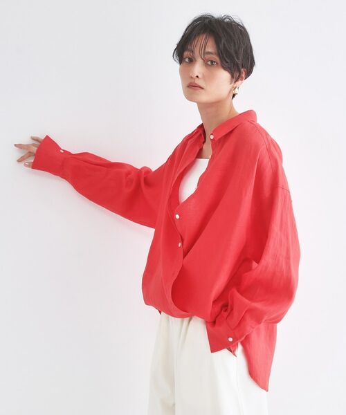 OPAQUE.CLIP / オペーク ドット クリップ シャツ・ブラウス | フレンチリネンシャツ【洗濯機OK】 | 詳細26