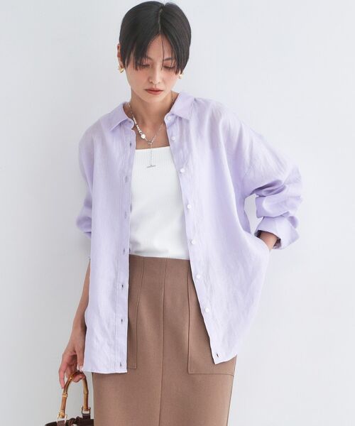 OPAQUE.CLIP / オペーク ドット クリップ シャツ・ブラウス | フレンチリネンシャツ【洗濯機OK】 | 詳細29