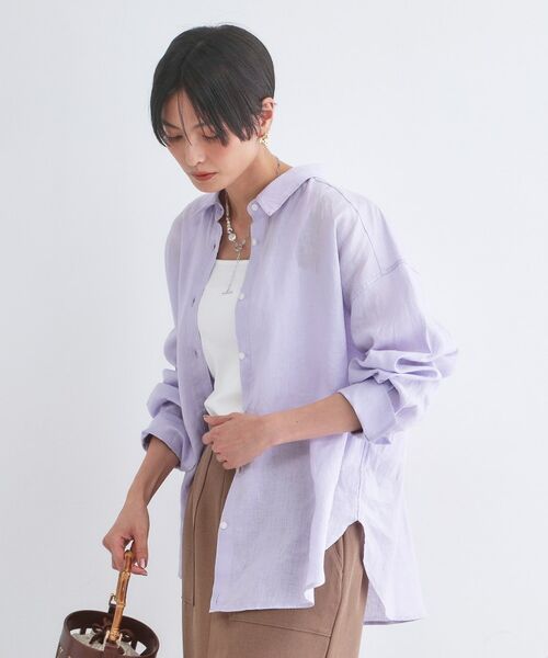 OPAQUE.CLIP / オペーク ドット クリップ シャツ・ブラウス | フレンチリネンシャツ【洗濯機OK】 | 詳細30