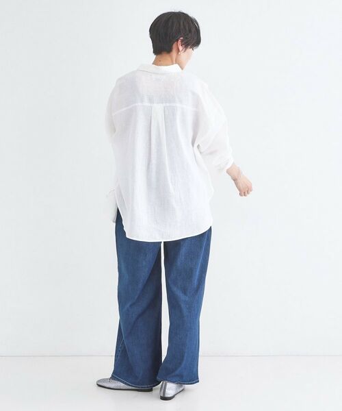 OPAQUE.CLIP / オペーク ドット クリップ シャツ・ブラウス | フレンチリネンシャツ【洗濯機OK】 | 詳細4