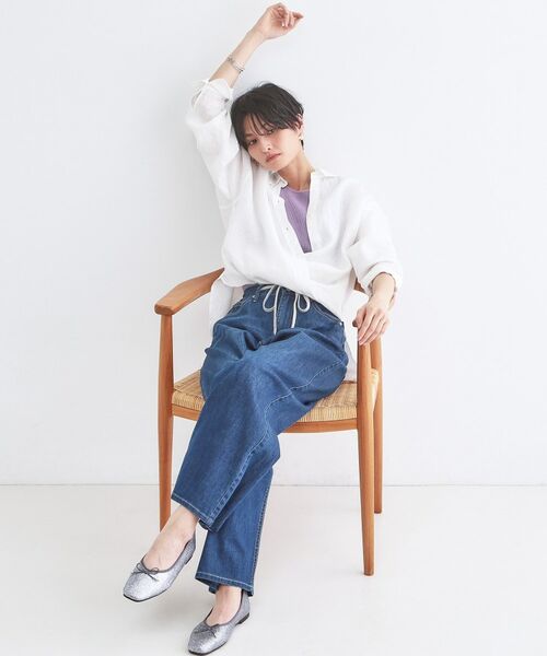 OPAQUE.CLIP / オペーク ドット クリップ シャツ・ブラウス | フレンチリネンシャツ【洗濯機OK】 | 詳細5