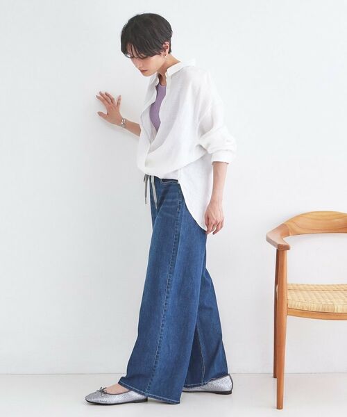 OPAQUE.CLIP / オペーク ドット クリップ シャツ・ブラウス | フレンチリネンシャツ【洗濯機OK】 | 詳細6