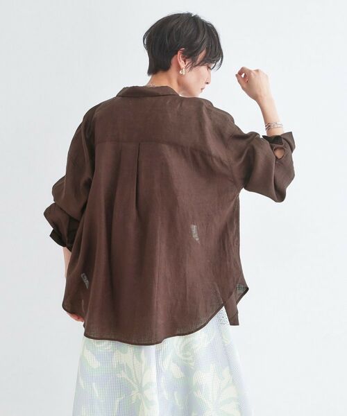 OPAQUE.CLIP / オペーク ドット クリップ シャツ・ブラウス | フレンチリネンシャツ【洗濯機OK】 | 詳細8