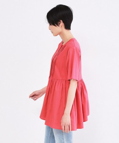 OPAQUE.CLIP / オペーク ドット クリップ シャツ・ブラウス | ピンタックアシメペプラムブラウス【洗濯機ＯＫ】 | 詳細14