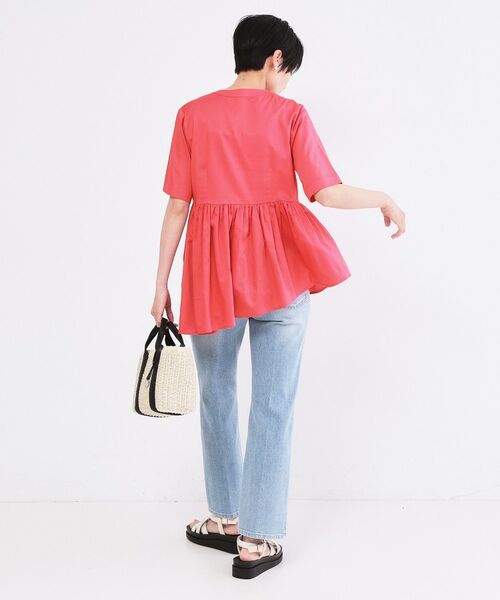 OPAQUE.CLIP / オペーク ドット クリップ シャツ・ブラウス | ピンタックアシメペプラムブラウス【洗濯機ＯＫ】 | 詳細6