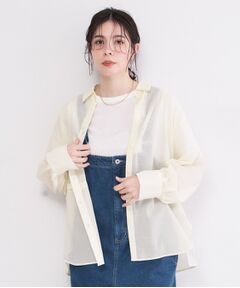 OPAQUE.CLIP / オペーク ドット クリップ シャツ・ブラウス | シアーローンシャツ【洗濯機OK】