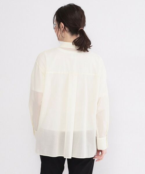 OPAQUE.CLIP / オペーク ドット クリップ シャツ・ブラウス | シアーローンシャツ【洗濯機OK】 | 詳細15