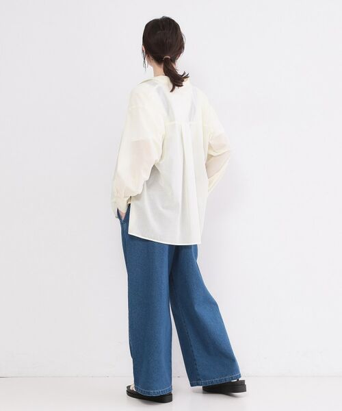 OPAQUE.CLIP / オペーク ドット クリップ シャツ・ブラウス | シアーローンシャツ【洗濯機OK】 | 詳細3